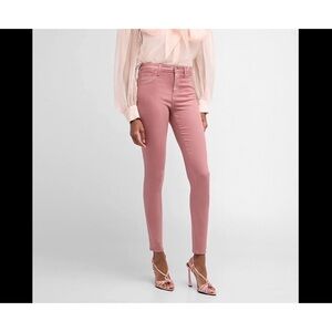 L'AGENCE Margot High Rise Skinny in Dusty Rose Coated.